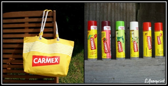 Carmex tote and lip balm prize pack